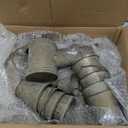 Jemeni 8.5Ft Length Iron Watering Can & Buckers Rain Chain, Replacement Downspout for Gutters Outside