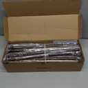 Bronze Double Curtain Rods for Windows 72 to 144 inch, Farmhouse Vintage Decorative 1 Inch Adjustable Long Dual Curtain Rod, Heavy Duty Boho Rustic Double Drapery Pole with Brown Grain Finial