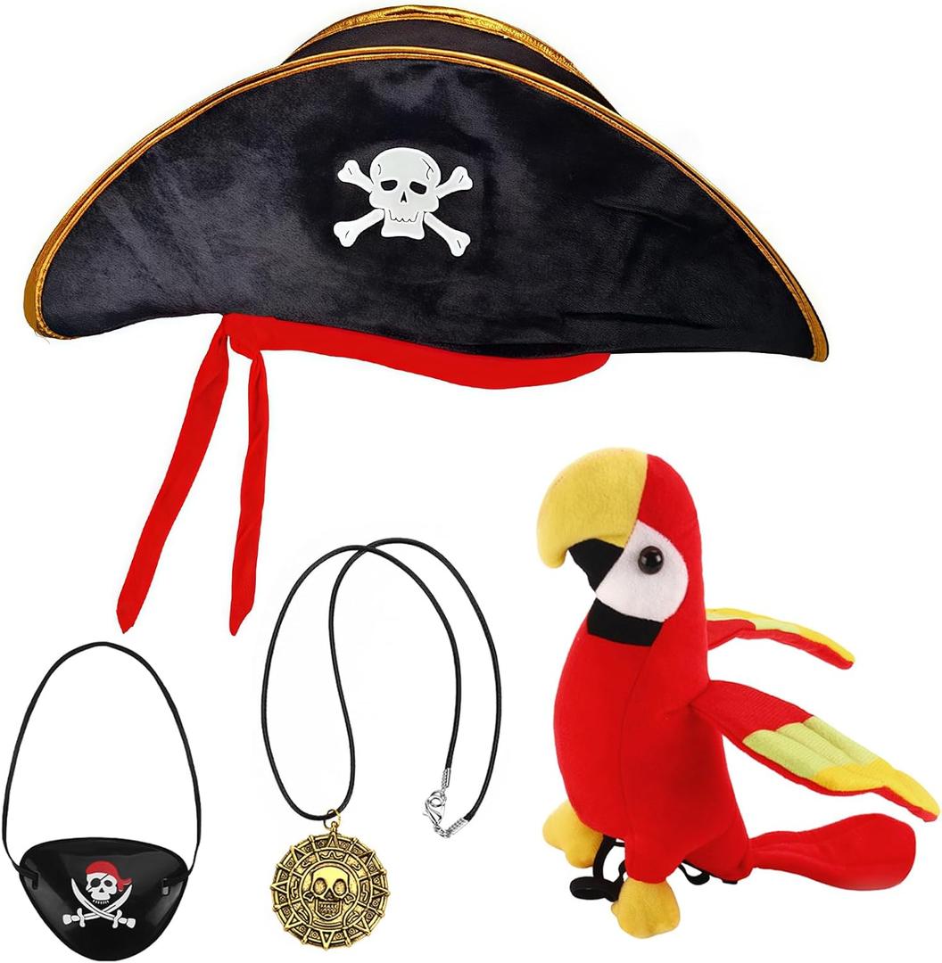 Pirate Hat Pirate Costume Accessories for Kids Man Woman Halloween Costume Party Dress UP