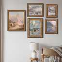 ArtXO 6x8 Picture Frames Brown: Antique Frames Display 8x6 Family Friends Photo for Home Wall Decor - Vinatge Vertical/Horizontal Wall Photo Frame 6x8