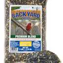 CountryMax Backyard Seeds Premium Blend Bird Seed to Attract Songbirds - Wild Bird Food Mix with Black Oil Sunflower (7 Pounds)