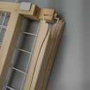 MidWest Homes for Pets Wire Mesh Pet Safety Gate, Dog Gate Expands From 29 - 50 Inches Wide, 44 Inches Tall, Wood, Powder Coated Wire (Large)