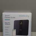 Etekcity FSA&HSA Eligible Smart Scale for Body Weight Fat, Digital Bathroom Weighing Machine for Accurate BMI Muscle Mass Composition, Home Use Apple Health Compatible Fitness Equipment (Black-Color Screen)