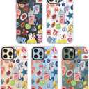 for iPhone 13 Pro Case, Coastal Fruit Collage Pattern with Lucky Charms, Military-Grade Drop Protection, Boho Y2K Soft Slim TPU Protective & Camera Protection for Women Girls (BuleArtCut)