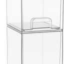 Sorbus Acrylic Storage Containers - 2 Pack, Stackable Storage Bins Set for Bathroom Organization - Clear Acrylic Drawer Organizers - Makeup Case Pull-Out Drawers (7.6 Tall)