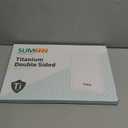 Titanium Cutting Board for Kitchen, Cutting Board Double Sided Food Grade, Pure Titanium/PP, Easy to Clean Large Size 1611 (Silver)