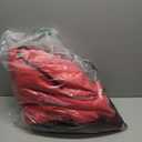 72-Inch Ruffled Velvet Christmas Tree Skirt with Foam Padding, Nylon Backing and Lace-Up Tie Closure, Burgundy