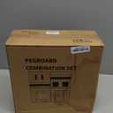 Wall-Mounted Pegboard Kit, 25.2" x 25.2" Organizer Panel  Large, Cost-Effective & Nail-Free Installation Blue