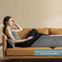 UBBCARE Leg Elevation Pillow for Leg/Knee Surgery Recovery, Memory Foam Leg Pillow with Velvet Washable Cover, Grey