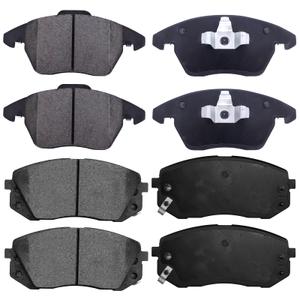 LODGE D906 D995 Ceramic Brake Pads Set 8pcs - Front & Rear Brake Kit for 2004-2010 Toyota Sienna | Ultra-Quiet, Low Dust, OE Fit | Copper-Infused for Enhanced Friction & Heat Resistance