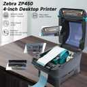 New Zebra ZP450 Direct Thermal Label ZP 450 Barcode Printer | USB, Serial, and Parallel Connectivity 203 DPI Resolution 
