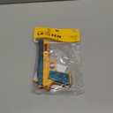 Light Up Pistol Toy  Hand Gun Toys with Dazzling Electric LEDs Light & Fighting Sound & Unique Telescopic Action, Great Party Favor, Gifts for Boys and Girls (Batteries Not Included) (Green/Yellow)