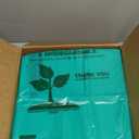 Green T-Shirt Thank You Plastic Bags (Pck of 500 Bags)