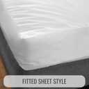 DMI Twin Waterproof Mattress Protector - Fitted, Noiseless Mattress Cover, Soft and Breathable, 39" x 75"x 8", White