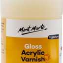 Mont Marte Gloss Acrylic Varnish Signature 250ml (8.5 US fl. oz), Seals and Protects Artworks from Dust, Light, Archival Finishing, Dries Clear