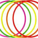 Backyard and Outdoor Party Fun12pcs Plastic Random Color Toss Rings for Carnival Garden Backyard Outdoor Games (9.4 Inch)