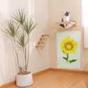 Cat Scratcher Mat, 23.6 X 15.7 Inch Natural Sisal Cat Scratch Mats,Cat Wall Scratcher for Indoor Cats with Adhesive Hook Protect Carpets and Sofas