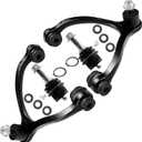 SCITOO 4pcs Front Suspension Kit For Ford Crown Victoria For Lincoln Town Car For Mercury Grand Marquis 2003-2011 (w/Parts Upper Control Arm and Ball Joint, Lower Ball Joint)