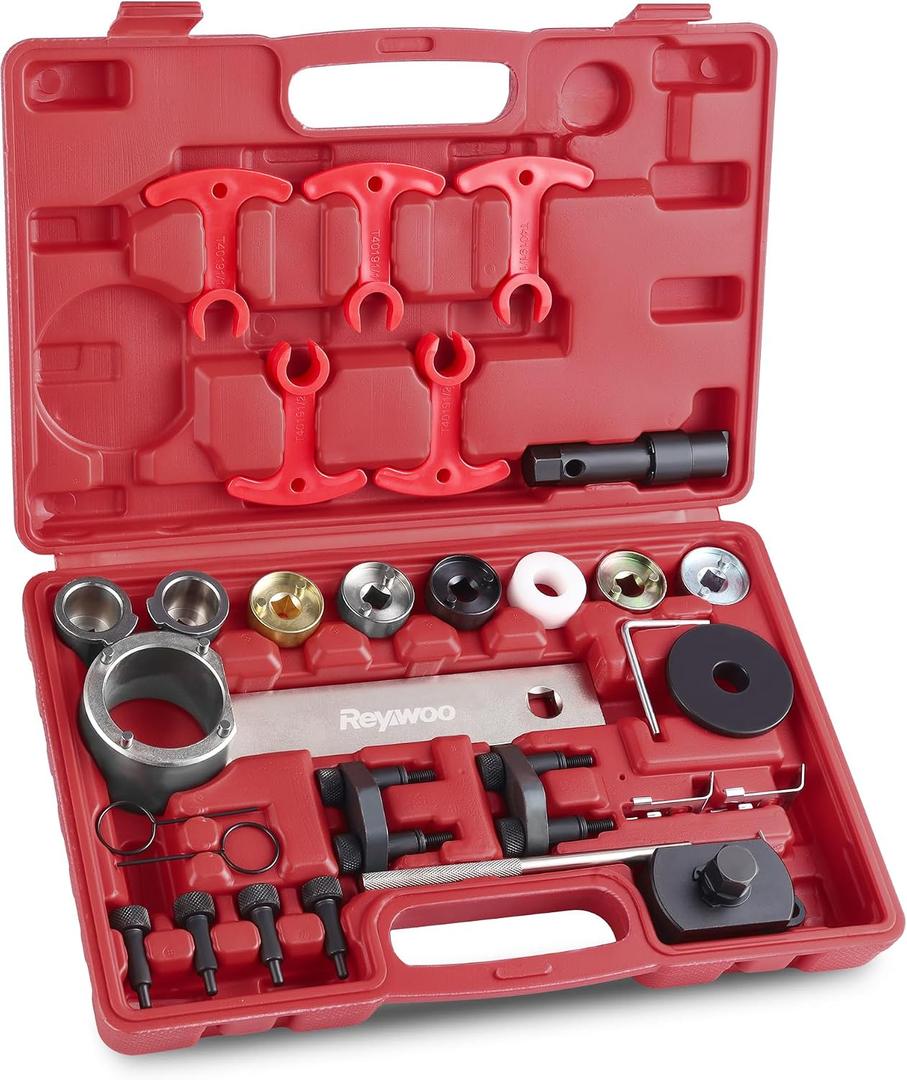 Reywoo 29-Piece EA888 Camshaft Crankshaft Timing Tool Kit, Compatible with Audi VW VAG 2006-2018 1.8 2.0 TSI TFSI Engines, T40191 T10352 T10368 T40196 T10354 T10060A T40011 T40098 T40267 T40271