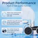 MAKHOON Upgrade Pool Pressure Side Sweeper Professional Pool Cleaner for Efficient Swimming Pool Cleaning, Stable 4-Wheel Structure Design