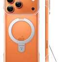 TORRAS Ostand Slim for iPhone 17 Pro Case, Stronger Magnetic Stand Fit for MagSafe, Frameless Ultra-Thin Fit, Anti-Yellowing Clear Borderless Case for iPhone 17 Pro 6.3 inch