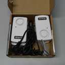 QWORK Power Failure Alarm, 4 Pack Automatic Power Cut Failure Outage Alarm 120db LED Indicator Smart Warning Siren Power by 9V Battery (NOT Included), Plug 220V