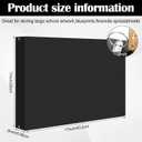 Motiskyy 6 Pcs 11 x 17 3 Ring Binders Black 11" x 17" Round Ring Binders Large Folder for Pressboard Presentation, Reports, Proposals, Documents(2 Inch)
