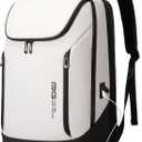 BANGE Business Smart Backpack Waterproof fit 15.6 Inch Laptop Backpack with USB Charging Port,Travel Durable Backpack (Large, White)