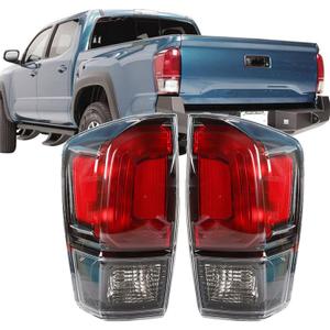 Silscvtt 1 Pair Driver and Passenger Side Rear Brake Tail Lights Assembly Replacement for Toyota Tacoma 2016-2020 Tail Lamps 8156004200 8155004200