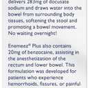 Enemeez Plus Mini-Enemas, docusate Sodium with benzocaine Stool Softener, Fast-Acting Constipation Relief, Promotes Bowel Movement in 2-15 Minutes, 2ct, 6 Pack (12 Total) Single-Use 5ml Tubes