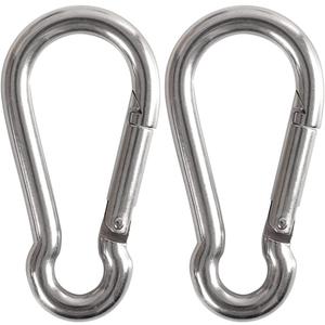 3.5" Heavy Duty Carabiners 700LB Weight Capacity, Spring Action Snap Hook Attachment, Anti-Rust for Hammocks, Swing Chairs, Gym Equipment, Camping Pack of 2