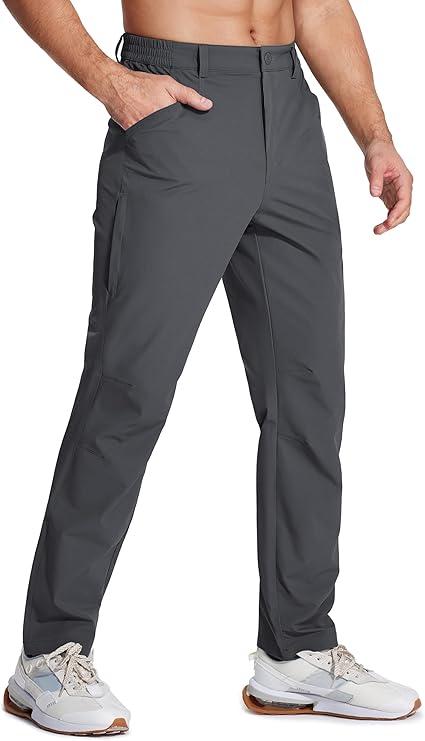 MAGCOMSEN Men's Lightweight Hiking Pants with 4 Pockets Water Resistant Quick Dry Fishing Travel Work Outdoor Pants US 40