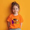 Halloween Shirts for Toddler Boys Girls Kids 2-8 Years, Unisex Pumpkin Ghost Bat Soft Cotton Short Sleeve Tee (Hey)