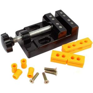 Mini Bench Vice Clamp Mini Flat Clamp Opening Parallel Table Vise for Watch Repairing Sculpture Craft Jewelry DIY Carving Tool