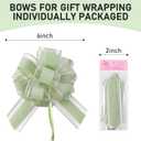 2 x Green 8 PCS Large Pull Bows,Bow for Gift Wrapping,6 inches, Wrapping Christmas, Party Birthday Gift Wedding, Valentine's Day Decorations for Boxes or Flowers