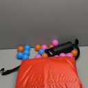 QPAU 3-in-1 Inflatable Bounce House for Toddlers 1-3, Ball Pit & Trampoline, Inflatable Bouncy House with Pump, Safety Net, Indoor & Outdoor Bubble Bouncer Baby Play Yard