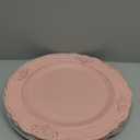 Spsyrine Antique Pink Charger Plates Set of 6, 13" Embossed Chargers for Dinner Plates, Wedding, Party
