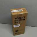 Toilet Brush, 3 Pack Toilet Brush and Holder Set Bathroom Accessories, Toilet Bowl Brush and Holder with 3 Crevice Brush for Bathroom, Toilet Scrubber Brush (White)