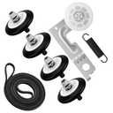 Upgraded Dryer Repair Kit Compatible with LG Kenmore Dryers Includes Dryer Drum Roller,Dryer Belt,Idler Pulley & Spring Dryer Roller Replacement Kit