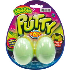 JA-RU Glow in The Dark, Glitter, & Neon Colored Putty Set. (1 Packs of 2) Squishy Bouncy Slime for Kids & Adult. Stress Relief Sensory Therapy Autism ADHD Toy. Party Favor Easter Noise Putty. 5052-6s