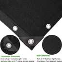 90% Black Shade Cloth 20 ft X 20 ft,Heavy Duty HDPE Mesh Sun Shade Tarp with Grommets for Garden Greenhouse Pergola Patio Pool Kennel UV Protection