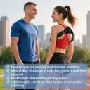 2 x Shoulder Brace for Women, Rotator Cuff Shoulder Brace, Adjustable and Can be Worn Under Clothes, Free to Add Ice Packs for Men & Women, Left & Right (Large size)