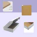 10x6x2 inches Shipping Boxes Set of 25, White Cardboard Box Kraft Corrugated Mailer Box，Boxes for Shipping E-commerce Packaging, Holidays Gift and Small Business Giving Literature Mailing