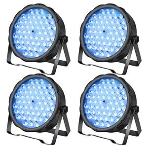 BETOPPER LED Par Lights 54 x 1.5W, RGB Stage Lights DMX DJ Lighting Sound Activated with Stand, Strobe Light & Wash Par Lighting DMX for Parties, Church, Wedding, Bars, 4 Pack