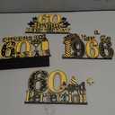 4 Pcs 60th Birthday Table Decorations Vintage 1966 Black Gold Birthday Party Centerpieces Aged to Perfection 60th Birthday Decorations Cheers to 60 Years Table Topper Wooden Decor for Men 60 Years Old