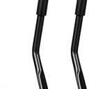 Hariendny Wheelchair Brake Extenders, 2-Pack Black Curved, 5 Inch, Compatible with Most Standard Wheelchairs