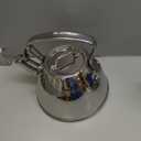 All-Clad Specialty Stainless Steel Tea Kettle 2 Quart Induction Pots and Pans, Cookware Silver