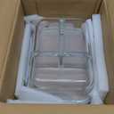 PrepNaturals 5 Pack 34 Oz Glass Meal Prep Containers - Dishwasher Microwave Freezer Oven Safe - Glass Storage Containers with Lids (Multi-Compartment)