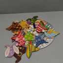 Qunclay Interchangeable Wooden Gnome Decor Holiday Seasonal Gnome Decorations with Magnet Pieces and Detachable Hats Changeable Welcome Sign for Home(Antique Style)