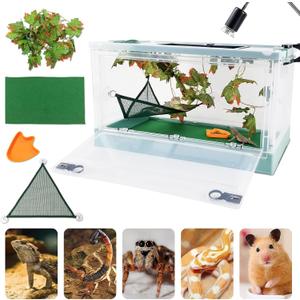 RunDuck Portable Foldable Terrarium Kit with Wheels for Reptiles, Large